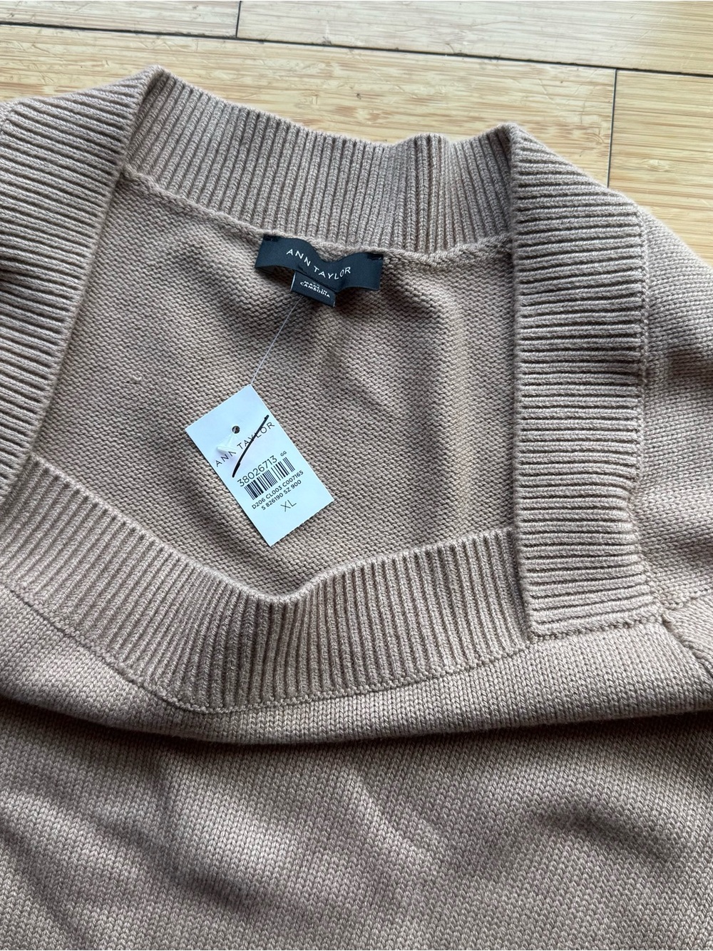 Square Neck Ann Taylor Knit Sweater - Picture 3 of 4